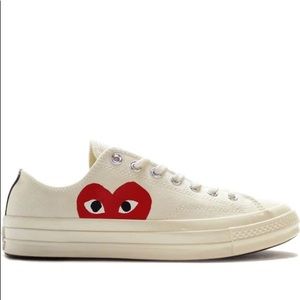 white shoes with heart and eyes